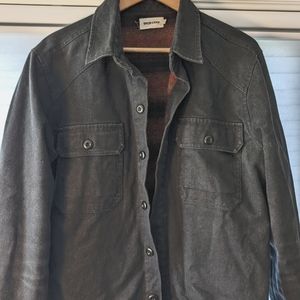 Taylor Stitch Lined Shop Shirt in Coal Boss Duck - L